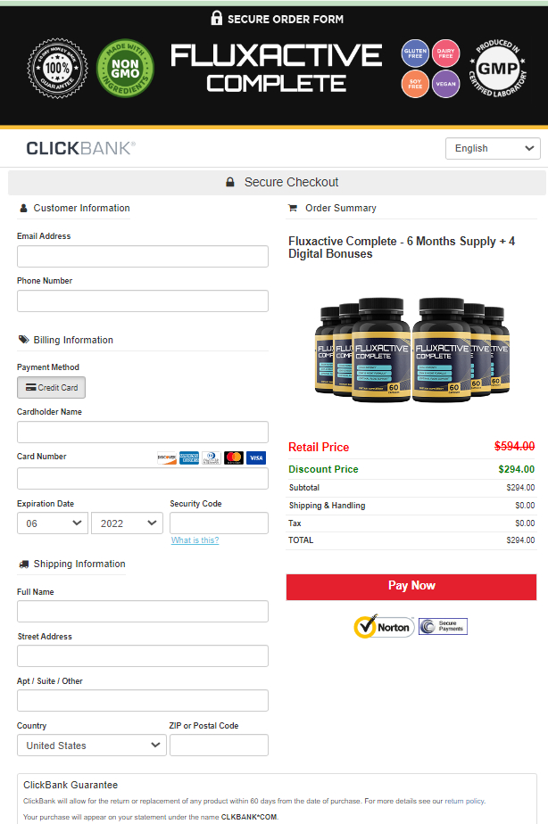  Fluxactive Complete secure checkout